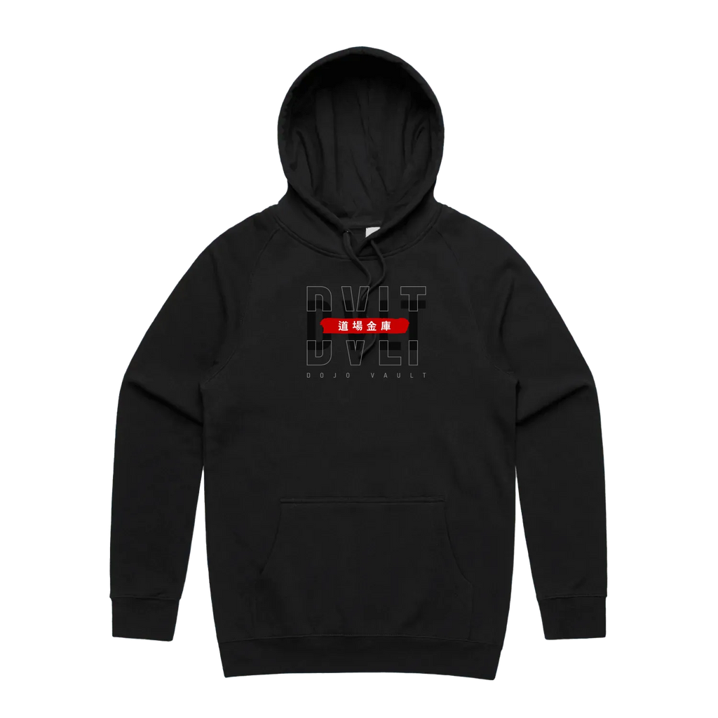 Black front flat lay