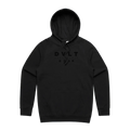 Black front flat lay